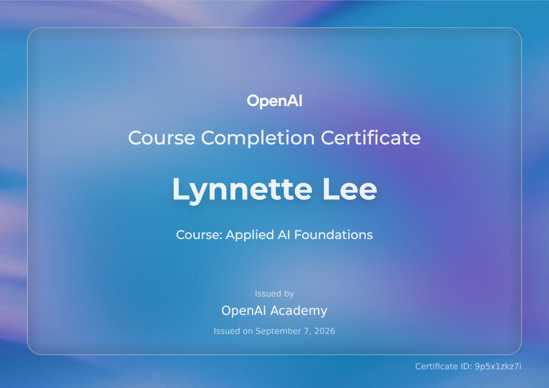 Agents and Workflows certificate