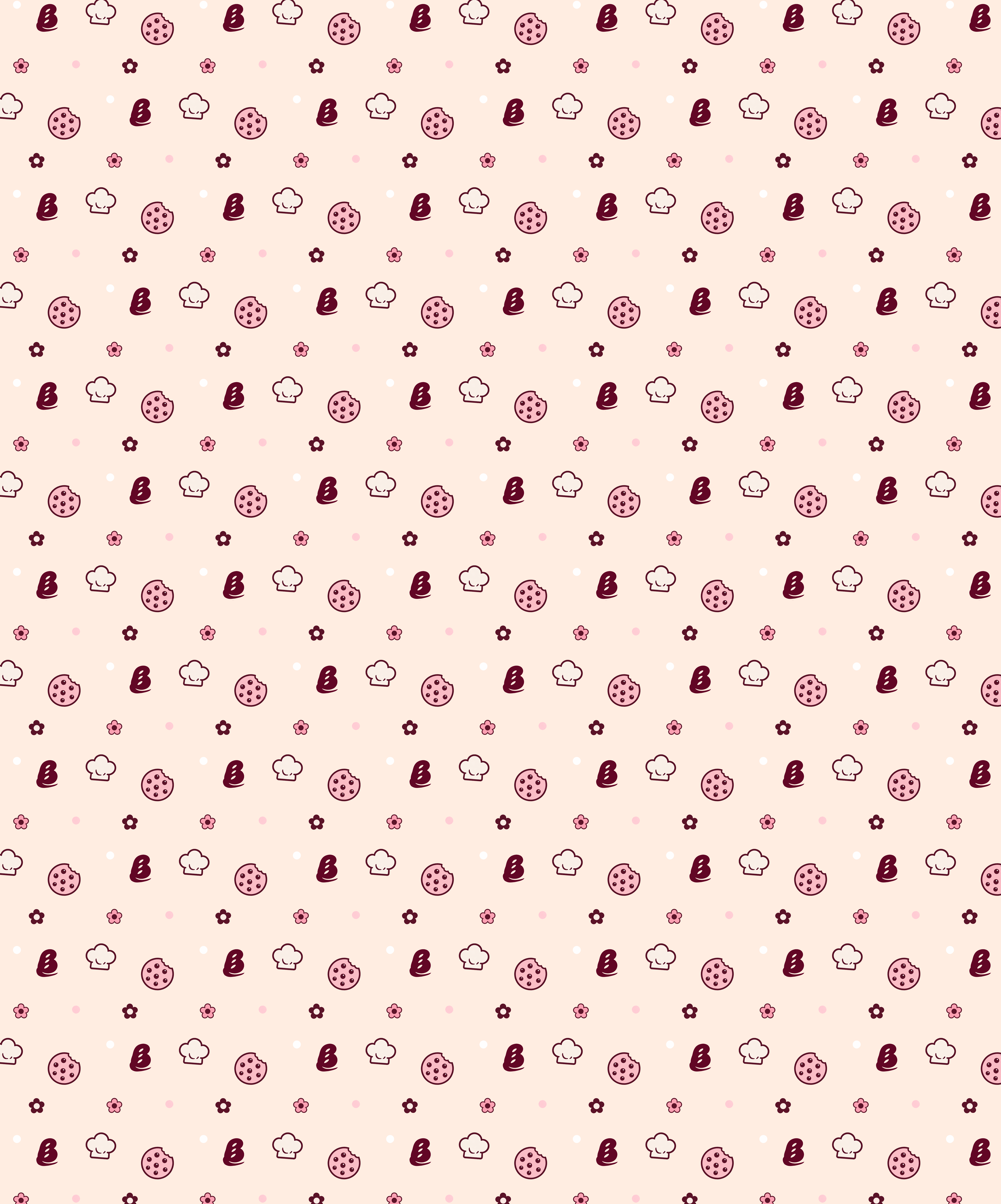 Bungees Bakery repeating wrapping paper pattern